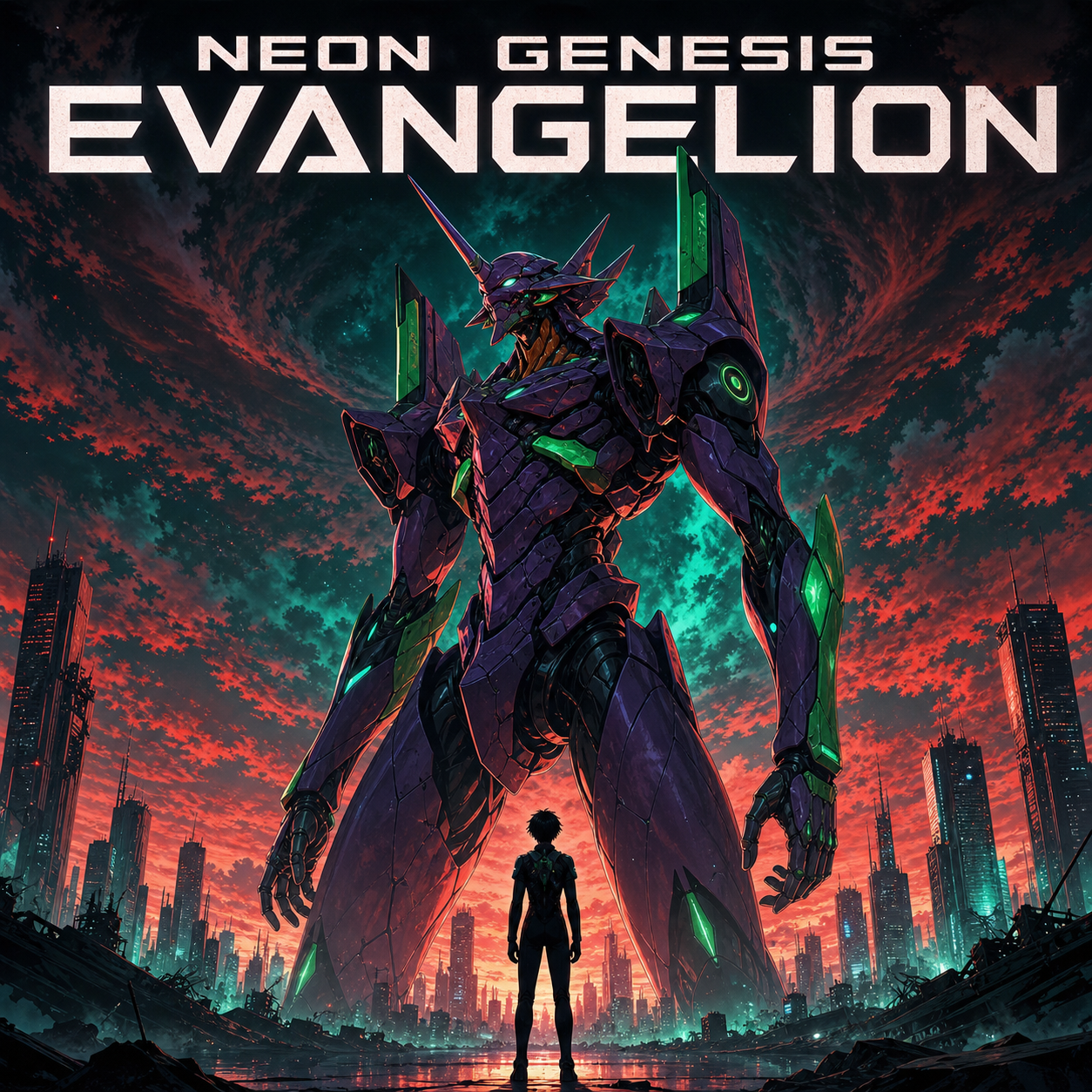 Neon Genesis Evangelion anime artwork