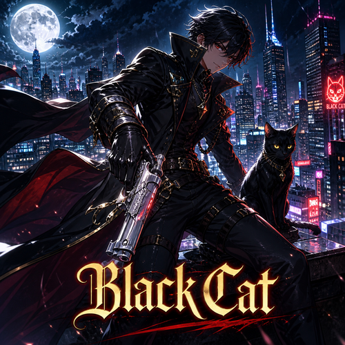 Black Cat anime artwork