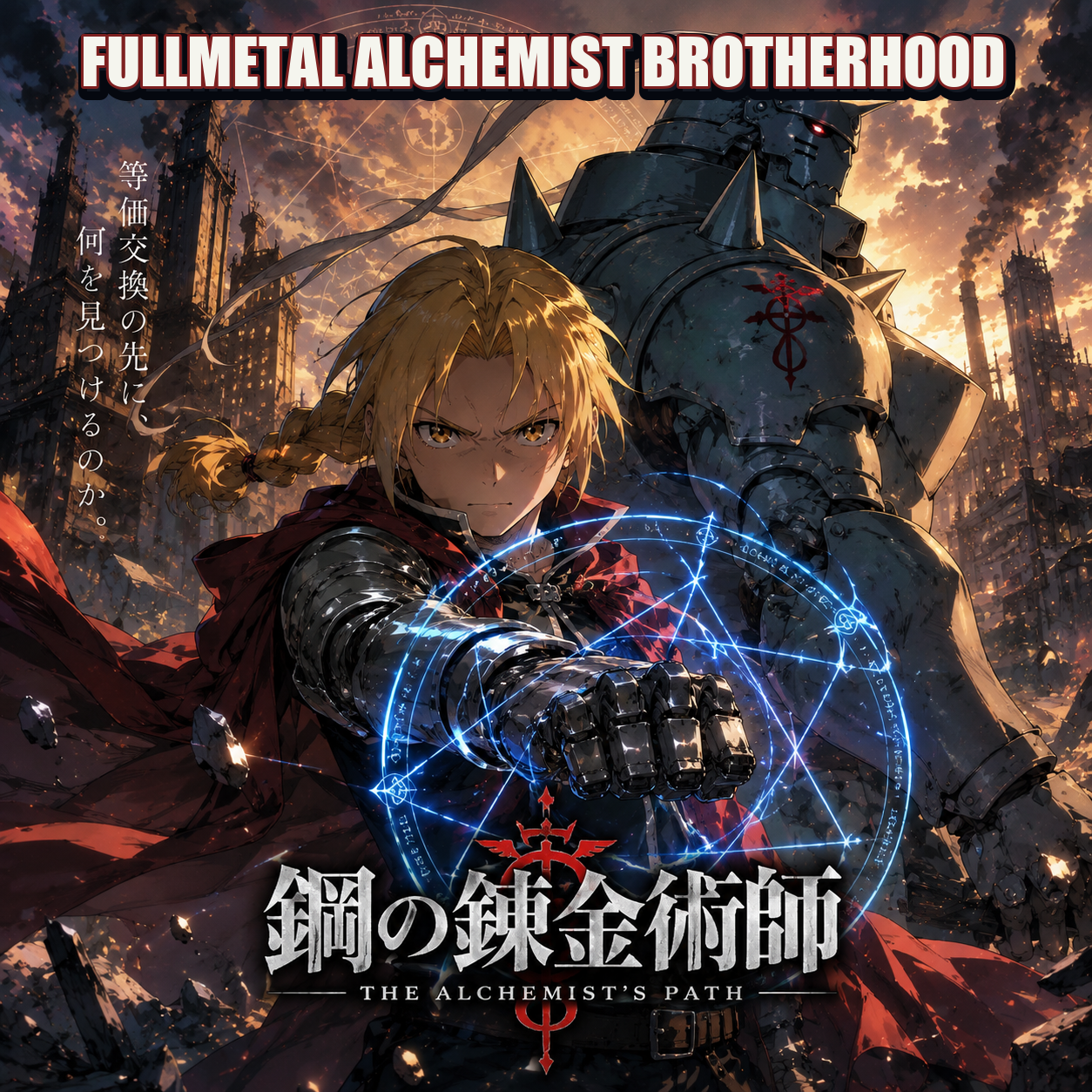 Fullmetal Alchemist Brotherhood anime artwork
