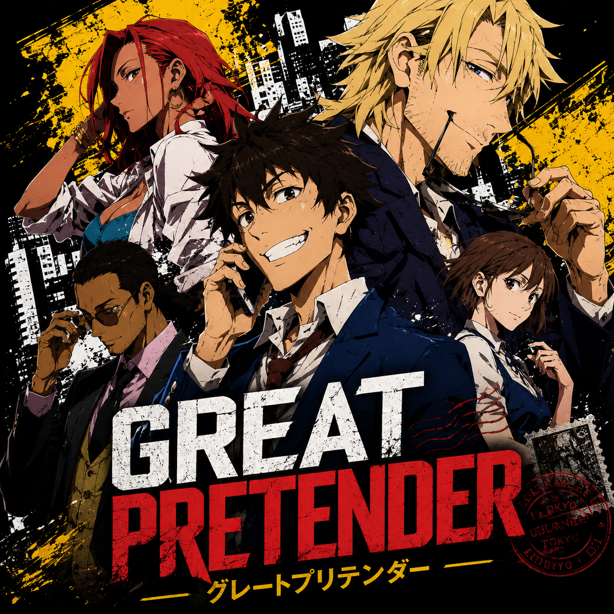 Great Pretender anime artwork