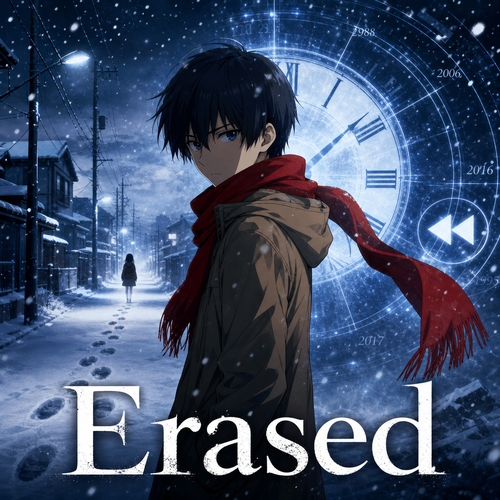 Erased anime artwork